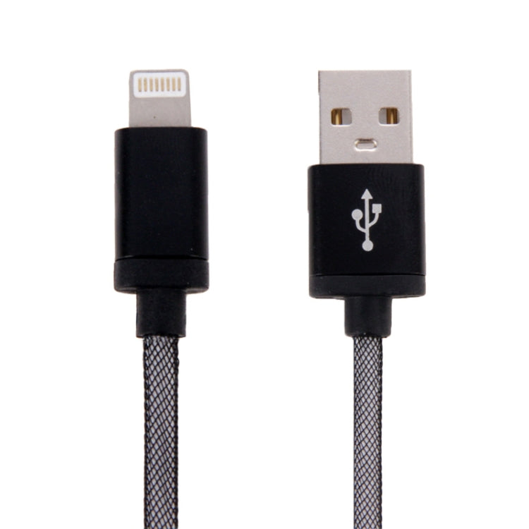 Cavo dati/caricatore Net Style Metal Head da 8 pin a USB, lunghezza cavo: 25 cm Cavo dati/caricatore Net Style Metal Head da 8 pin a USB, lunghezza cavo: 25 cm